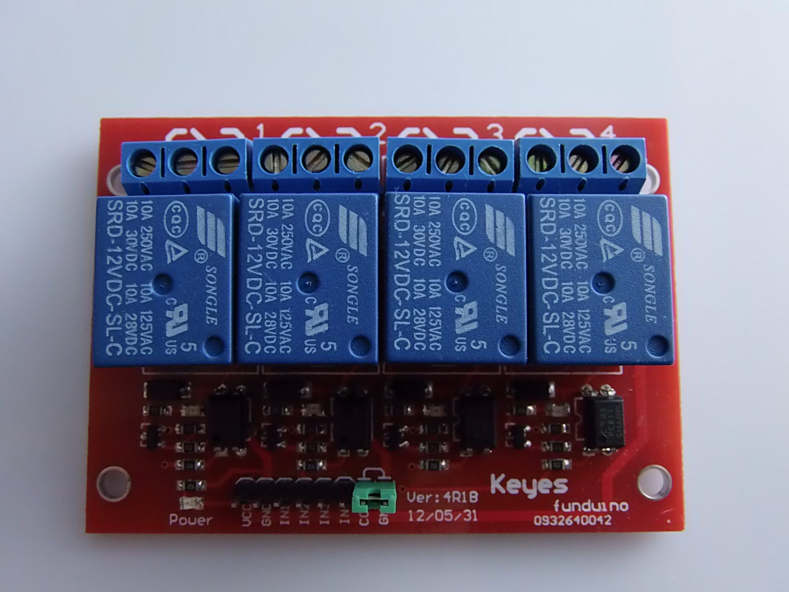 Scheda relè 12Vdc 1 canale Relay shield Arduino con Optoisolatori 12V  Arduino